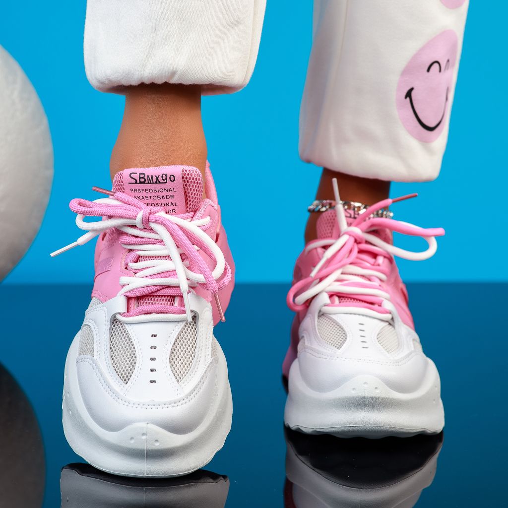 Дамски спортни обувки Lora розово #12016