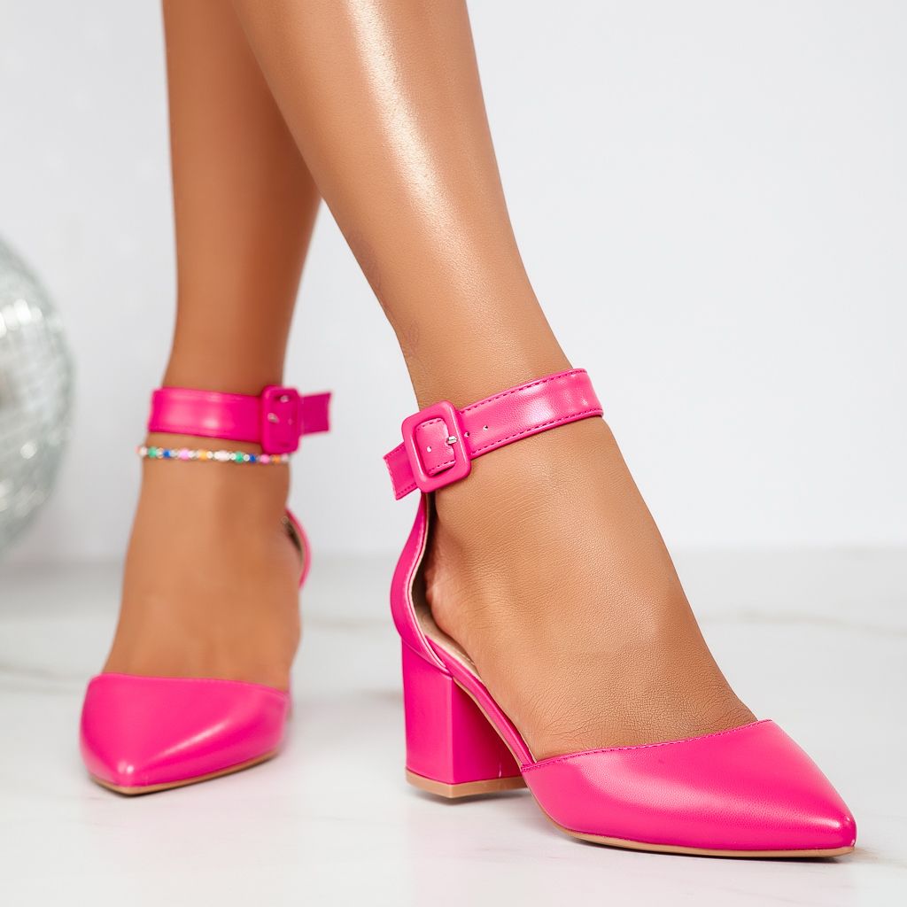 Дамски обувки с ток Luna Фуксия #12411