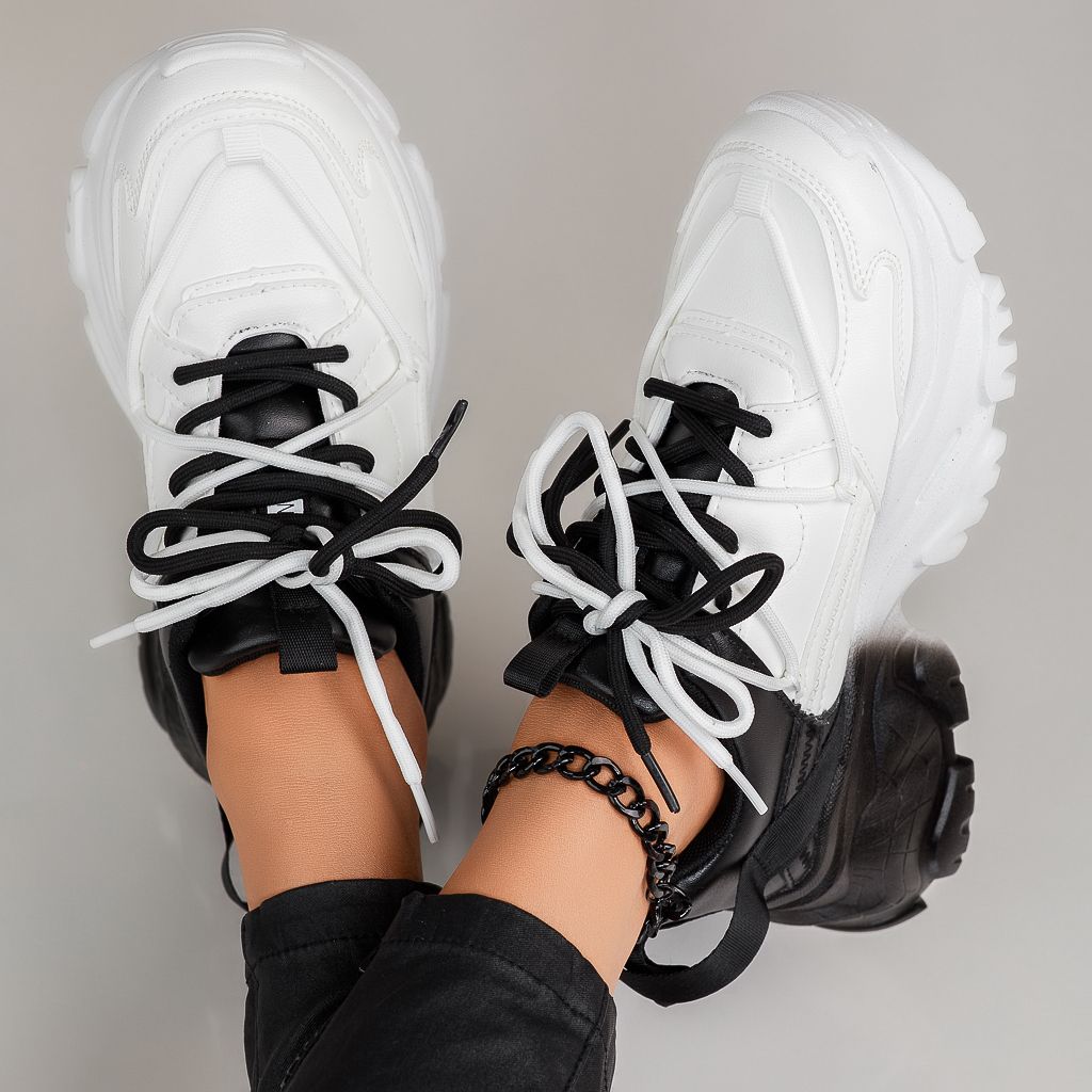 Дамски спортни обувки Saray Бяло #12445