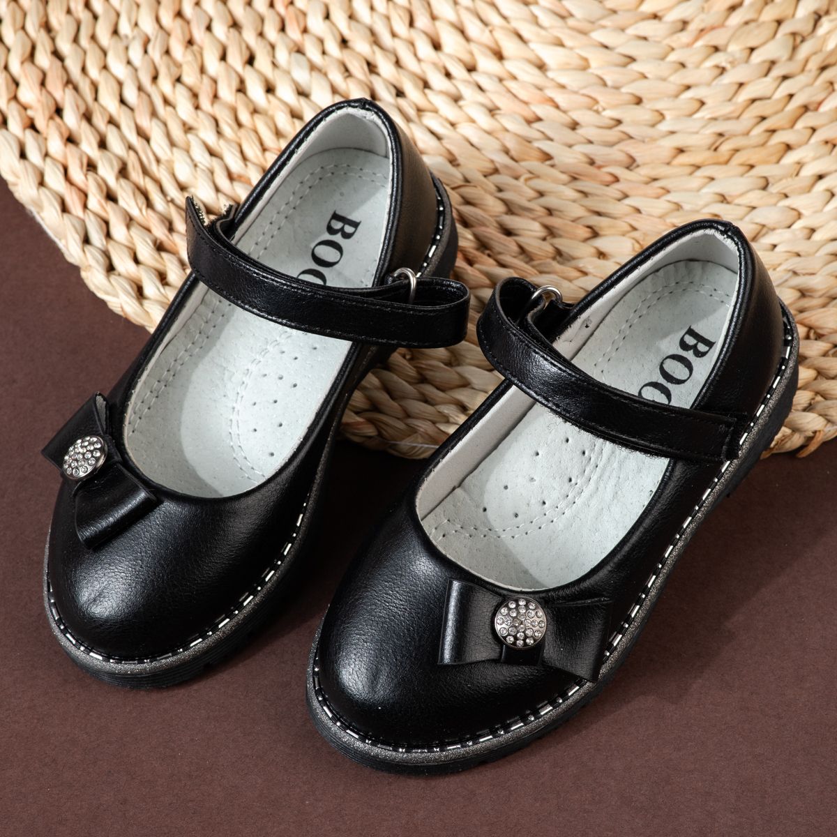 Pantofi Fete Aurora Negri #16772 Incaltaminte Copii 2023-10-03