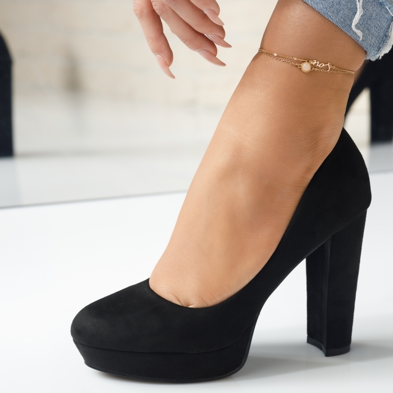 Pantofi Dama cu Toc Iulia Negri #3829M OneFashionRoom-Lu imagine noua