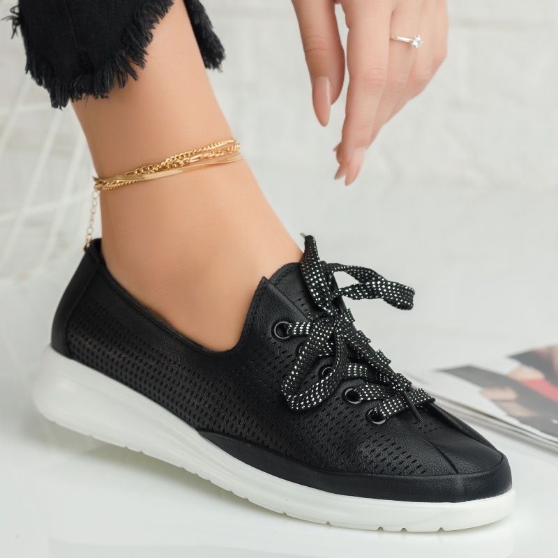 Pantofi Casual Dama Olivia Negri #4237M OneFashionRoom-Lux imagine noua