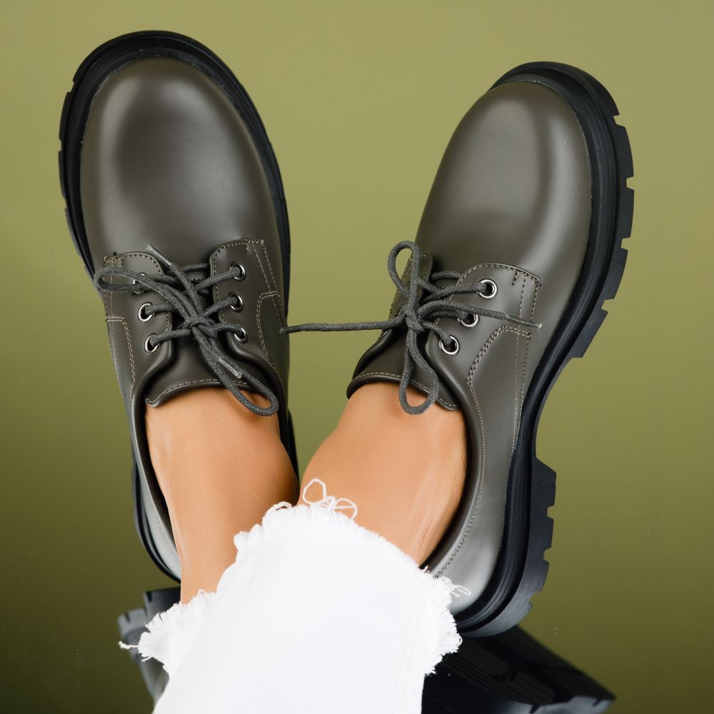 Pantofi Casual Dama Elah Verzi #7198M OneFashionRoom-Ca imagine noua