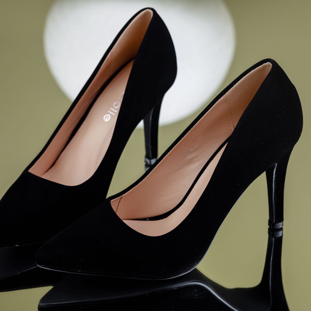 Pantofi Dama cu Toc Adana2 Negri #7122M OneFashionRoom-Ca imagine noua