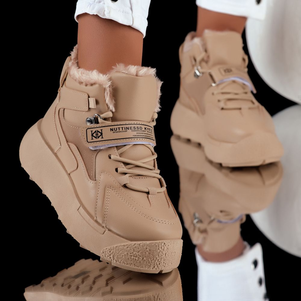 Ghete Dama Sport Santa Khaki #8905M