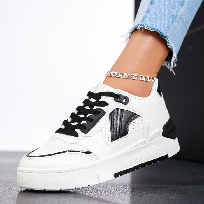 Дамски спортни обувки Vera Бяло/черен #13390