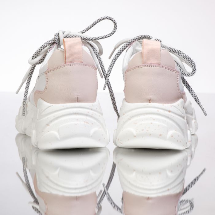 Дамски спортни обувки Естествена кожа Ecaterina Розово #13449
