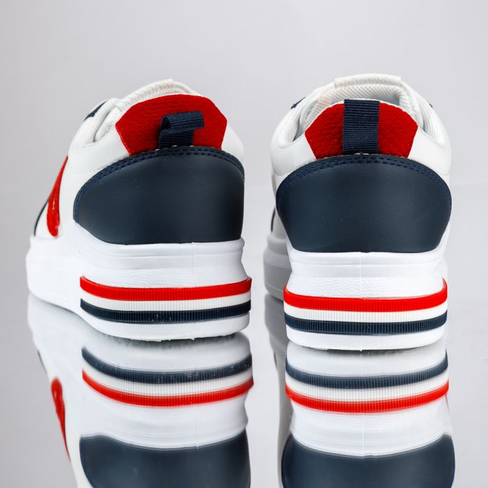 Дамски спортни обувки Liam Бяло/червен #13646