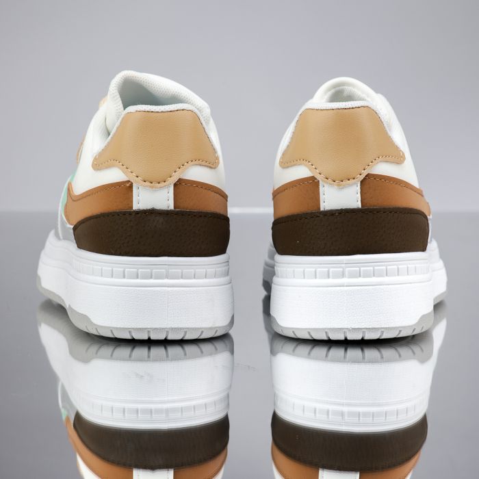 Дамски спортни обувки Bailey Бяло/Каки #13562
