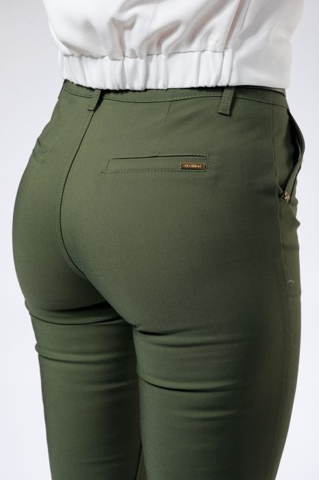 Pantaloni Casual Dama Diana Khaki #A331