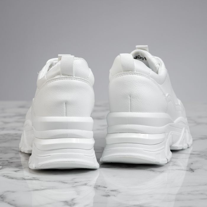 Дамски спортни обувки с платформа Maura Бяло #13775