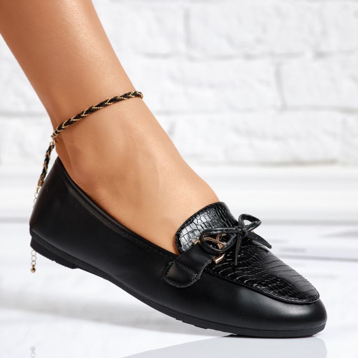 Обувки за балеринки  Lane черен #14007