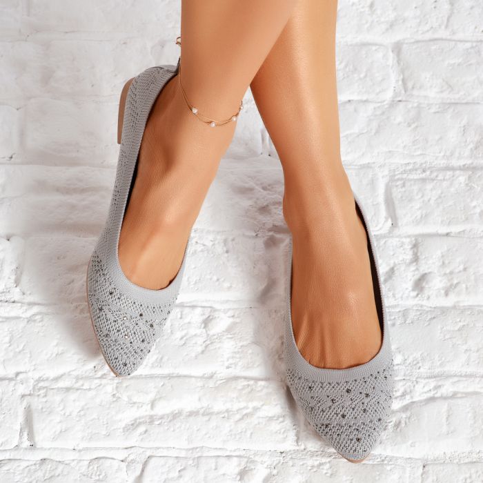 Обувки за балеринки Sibel Сив #13984