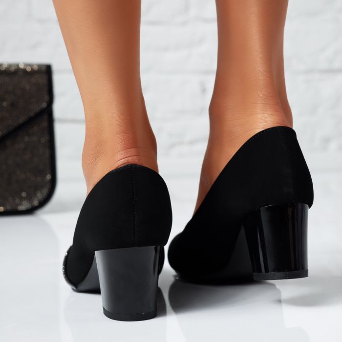 Дамски обувки с ток Petra2 черен #14038