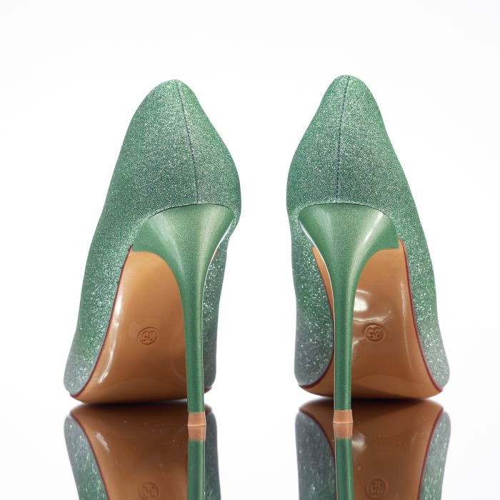 Дамски обувки с ток Ozzy Зелено #14118