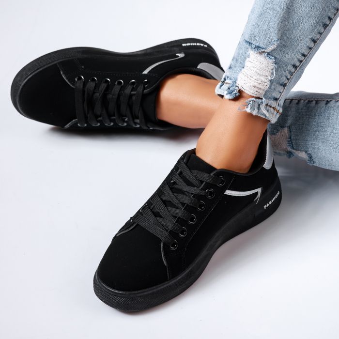 Дамски спортни обувки Libra черен/сребро #14156