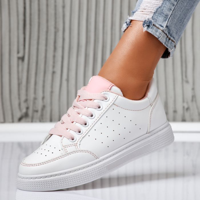 Дамски спортни обувки Venice Бяло/Розово #14154