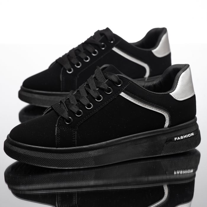 Дамски спортни обувки Libra черен/сребро #14156