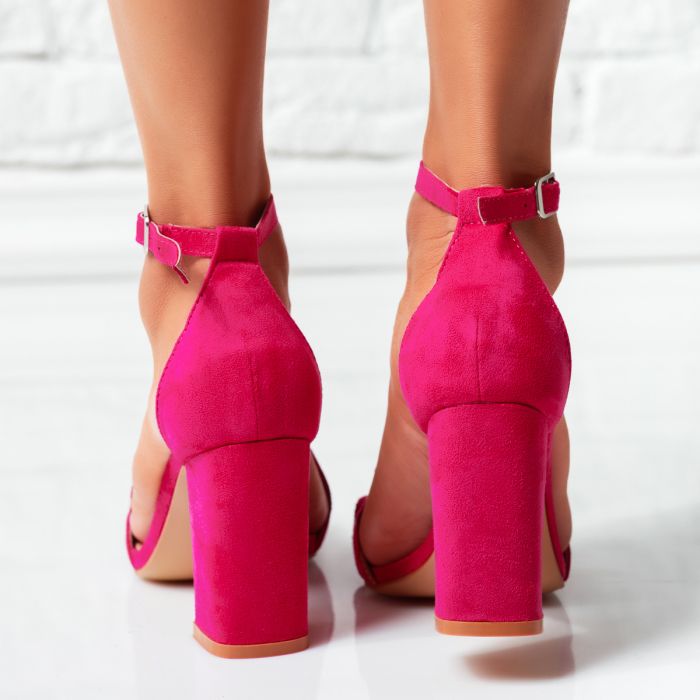 Дамски сандали на ток Louise Фуксия #14257