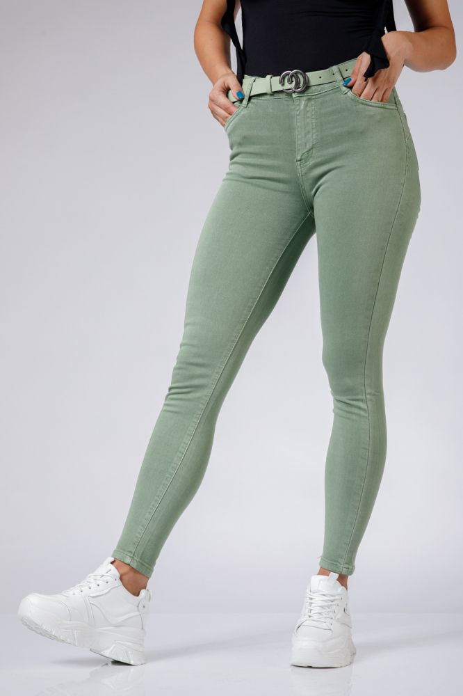 Pantaloni Skinny Dama Foxie Khaki #A498