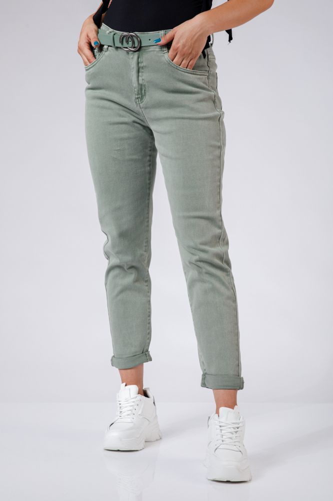 Pantaloni Boyfriend Dama Lucia Khaki #A511