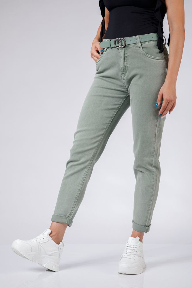 Pantaloni Boyfriend Dama Lucia Khaki #A511