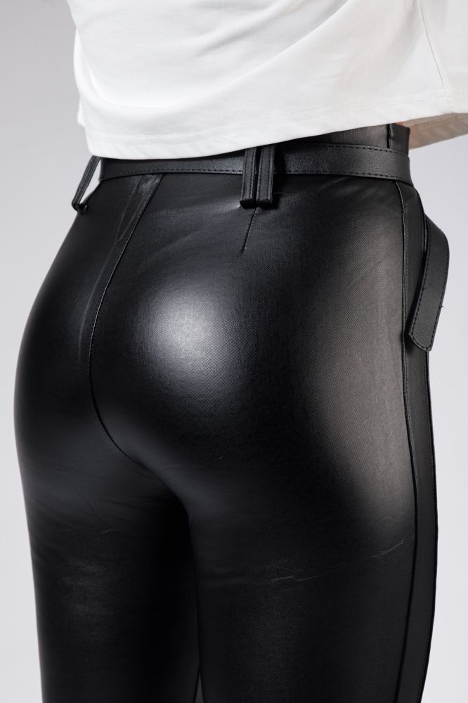 Pantaloni Piele Ecologica Vatuiti Rico Negri #A534