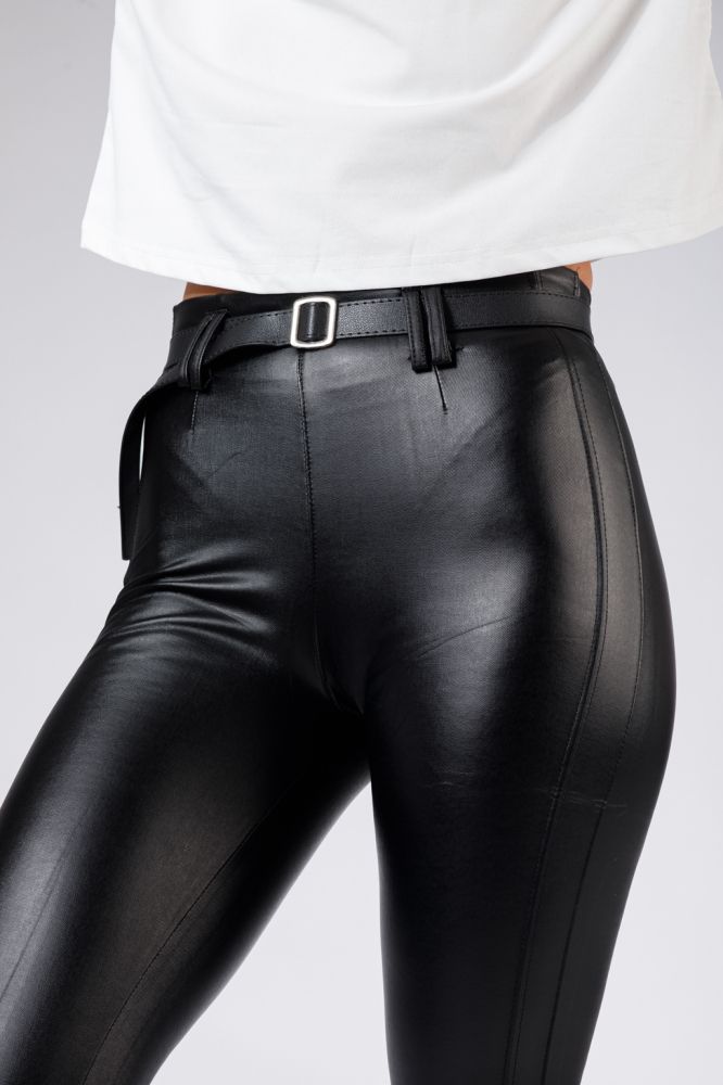 Pantaloni Piele Ecologica Vatuiti Rico Negri #A534