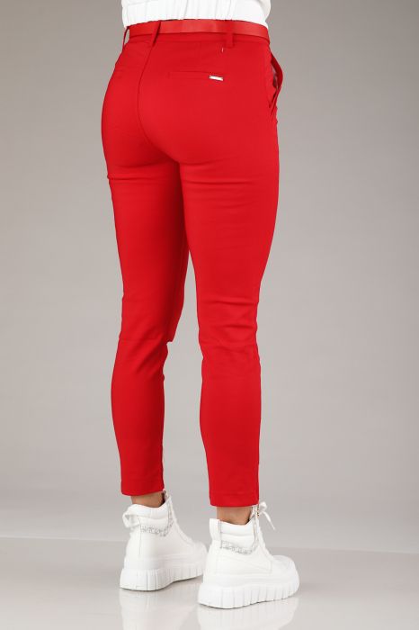 Pantaloni Casual Dama Chris2 Rosii #A596