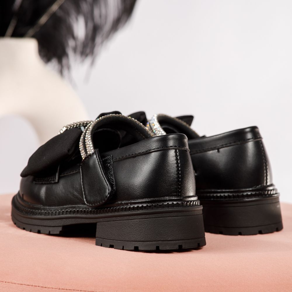 Всекидневни детски обувки черни от еко кожа Allegra #19102