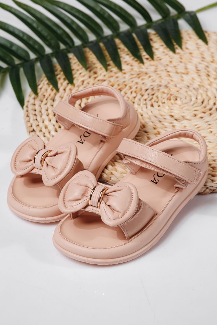 Sandale fete roz din piele ecologica Alis2 #22202