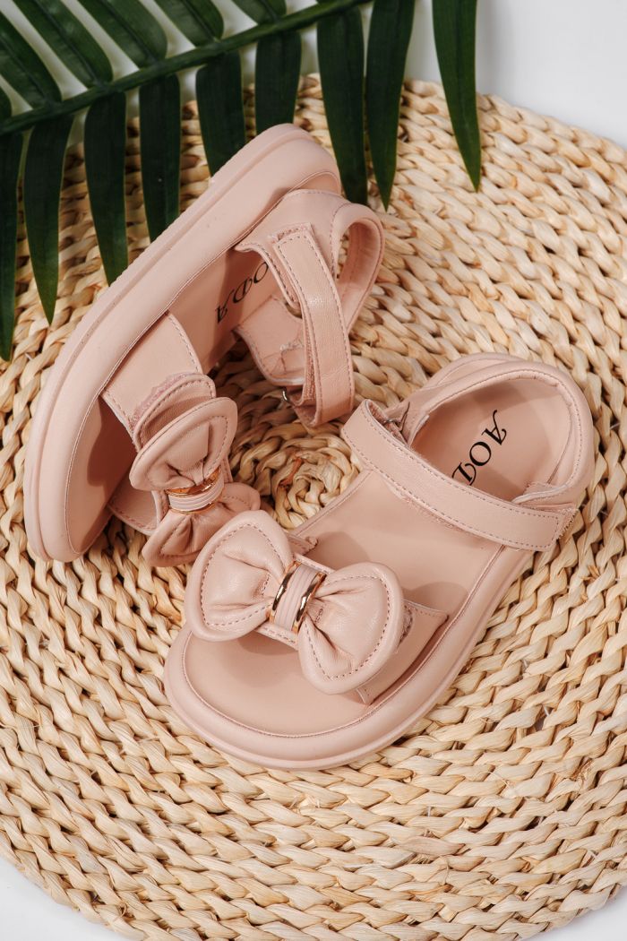 Sandale fete roz din piele ecologica Alis2 #22202