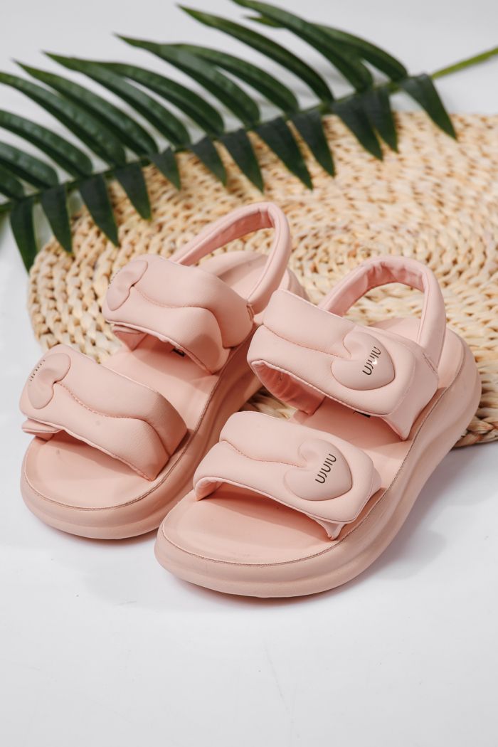 Sandale fete roz din piele ecologica Rox2 #22216