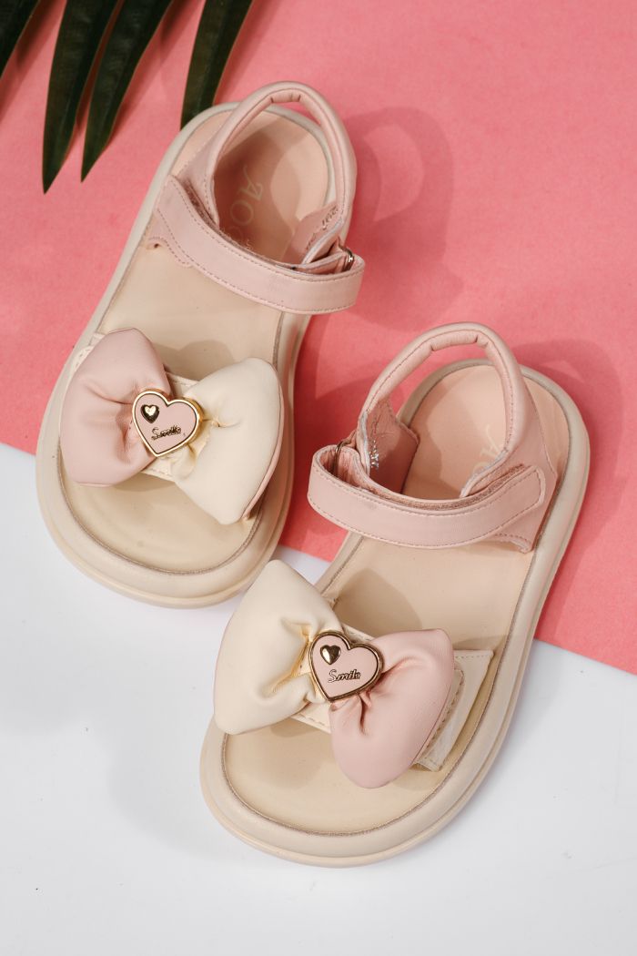 Sandale fete roz din piele ecologica Barbara #22221