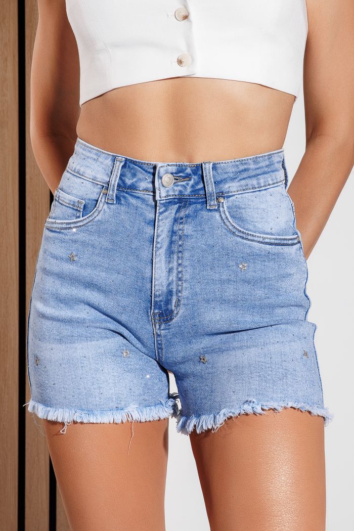 Blugi Scurti Dama Blanca Albastri #A1022