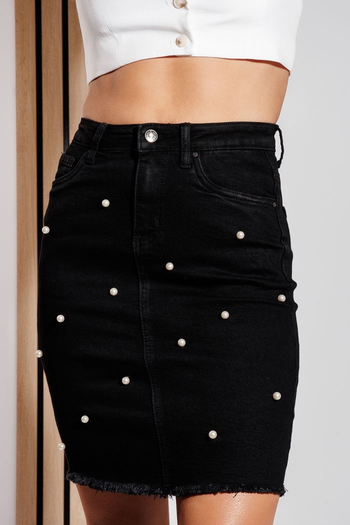 Fusta Scurta Dama Din Blug Beth Neagra #A1020