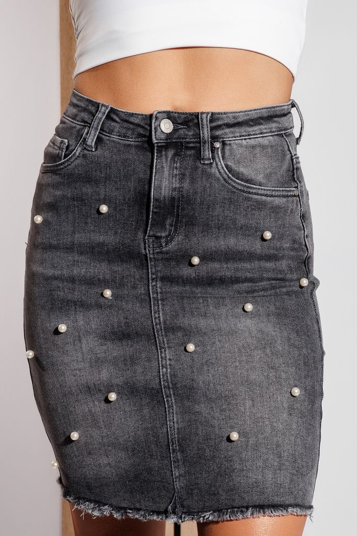 Fusta Scurta Dama Din Blug Dalia Neagra #A1028