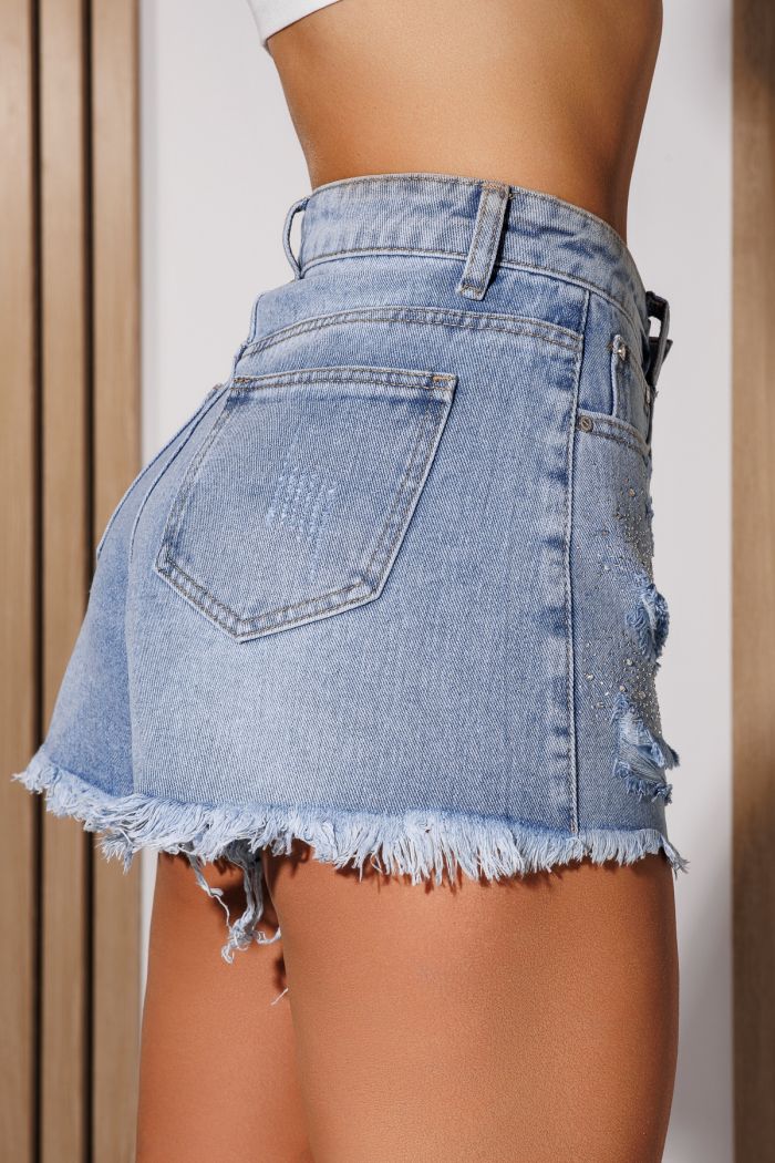 Blugi Scurti  Dama Viviana Albastri #A1076