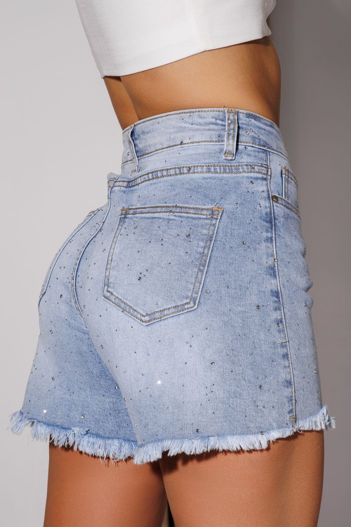 Blugi Scurti Dama Renata Albastri #A1074