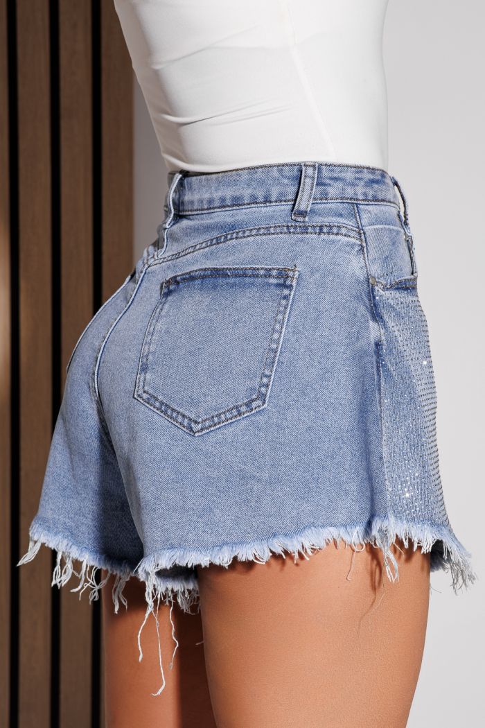 Blugi Scurti  Dama Camilla Albastri #A1077