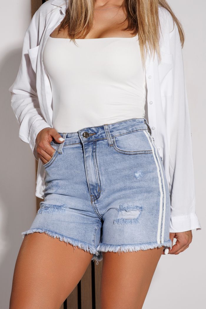 Blugi Scurti Dama Chiara Albastri #A1073