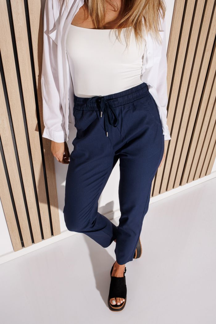 Pantaloni De Vara Dama Julia Bleumarin #A1092
