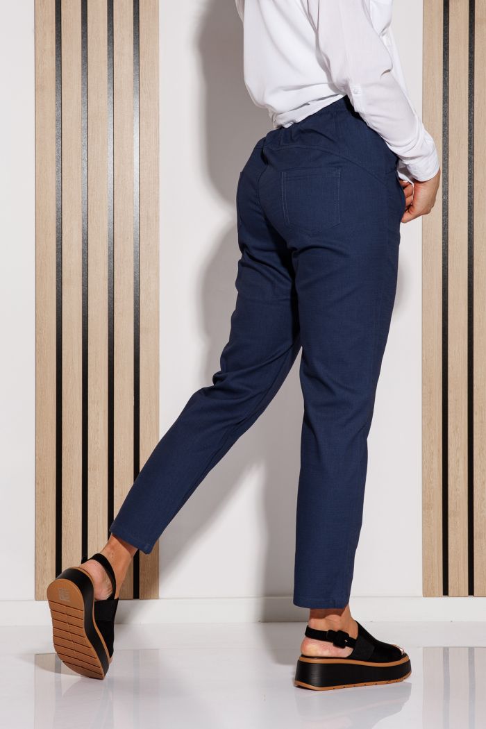 Pantaloni De Vara Dama Julia Bleumarin #A1092