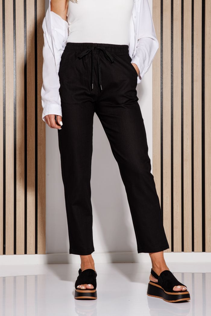 Pantaloni De Vara Dama Julia Negri #A1083