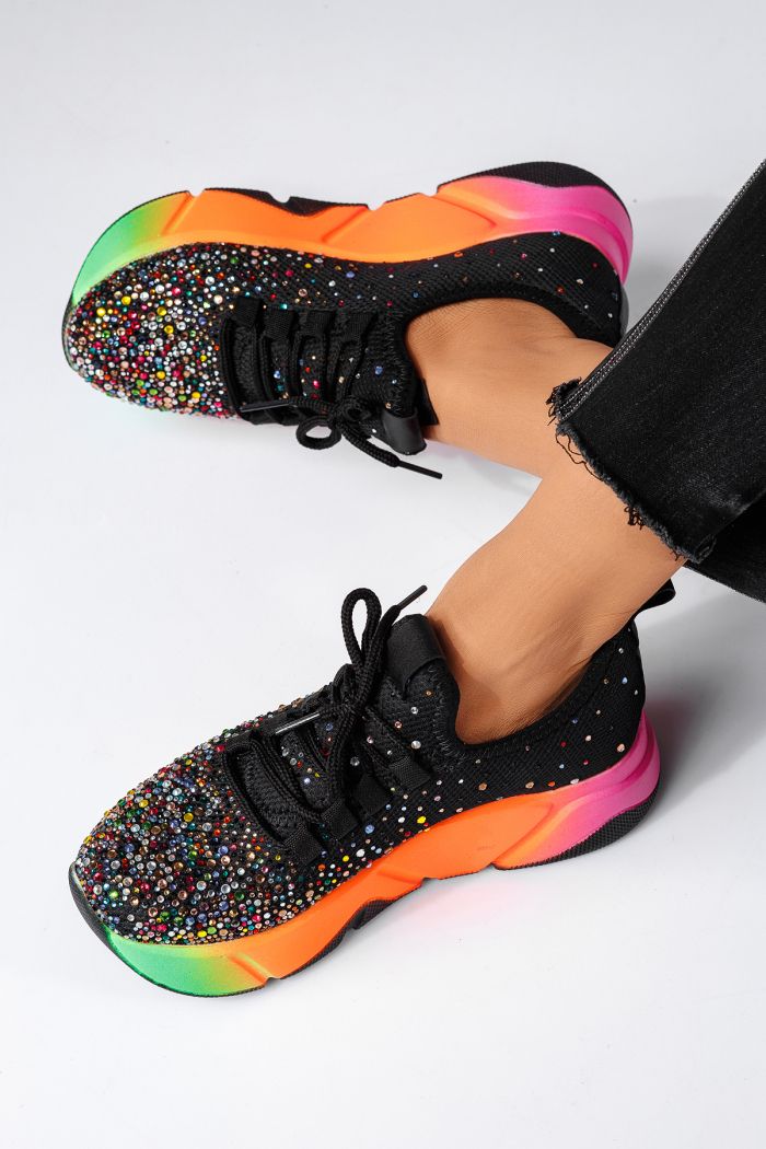 Adidasi dama multicolor din material textil Maria #22330