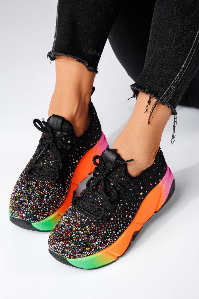 Adidasi dama multicolor din material textil Maria #22330