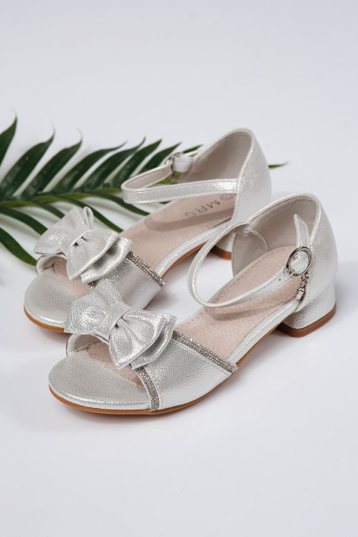 Sandale fete albe din piele ecologica Ana2 #21953