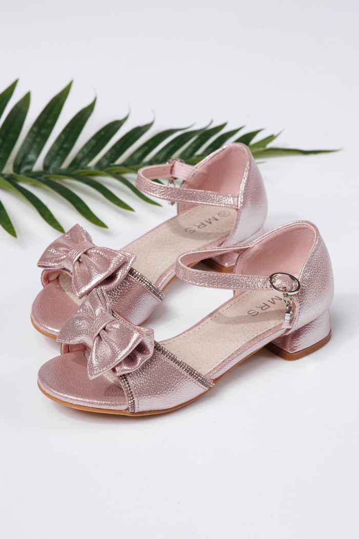 Sandale fete roz din piele ecologica Ana2 #21954