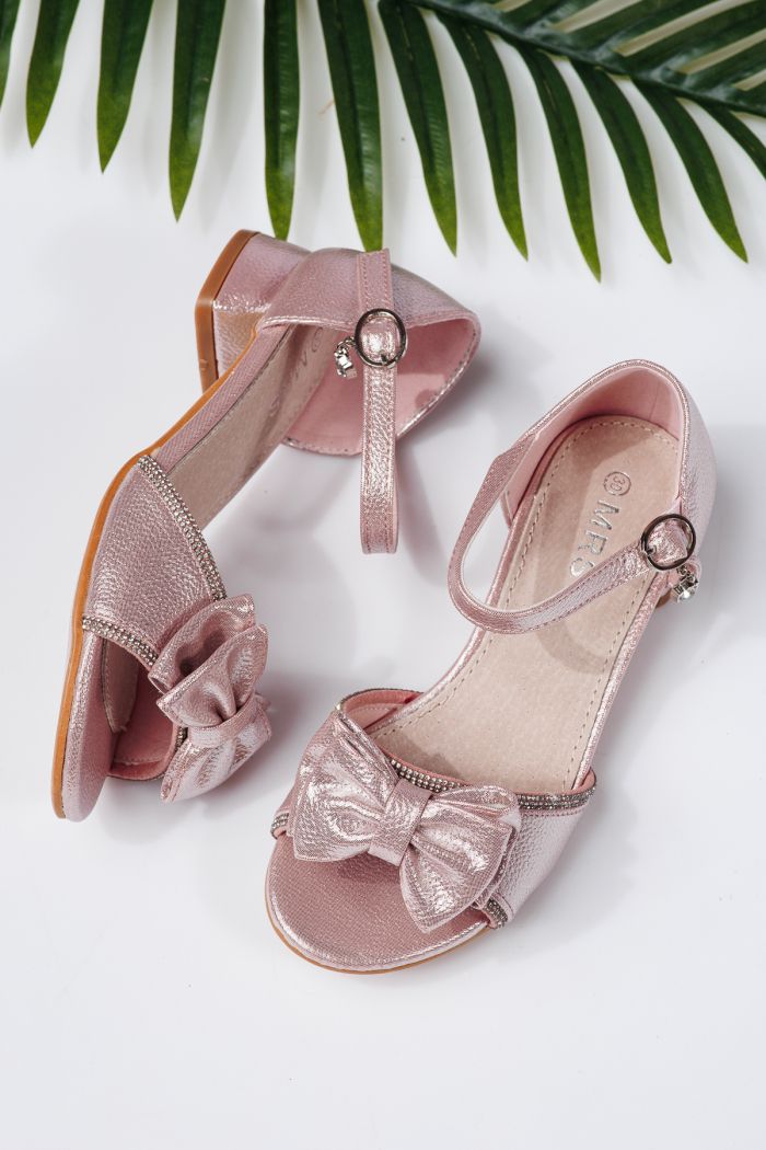 Sandale fete roz din piele ecologica Ana2 #21954