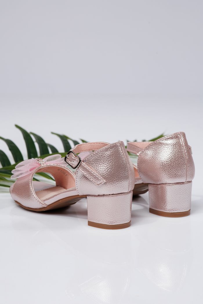 Sandale fete roz din piele ecologica Raluca #21957